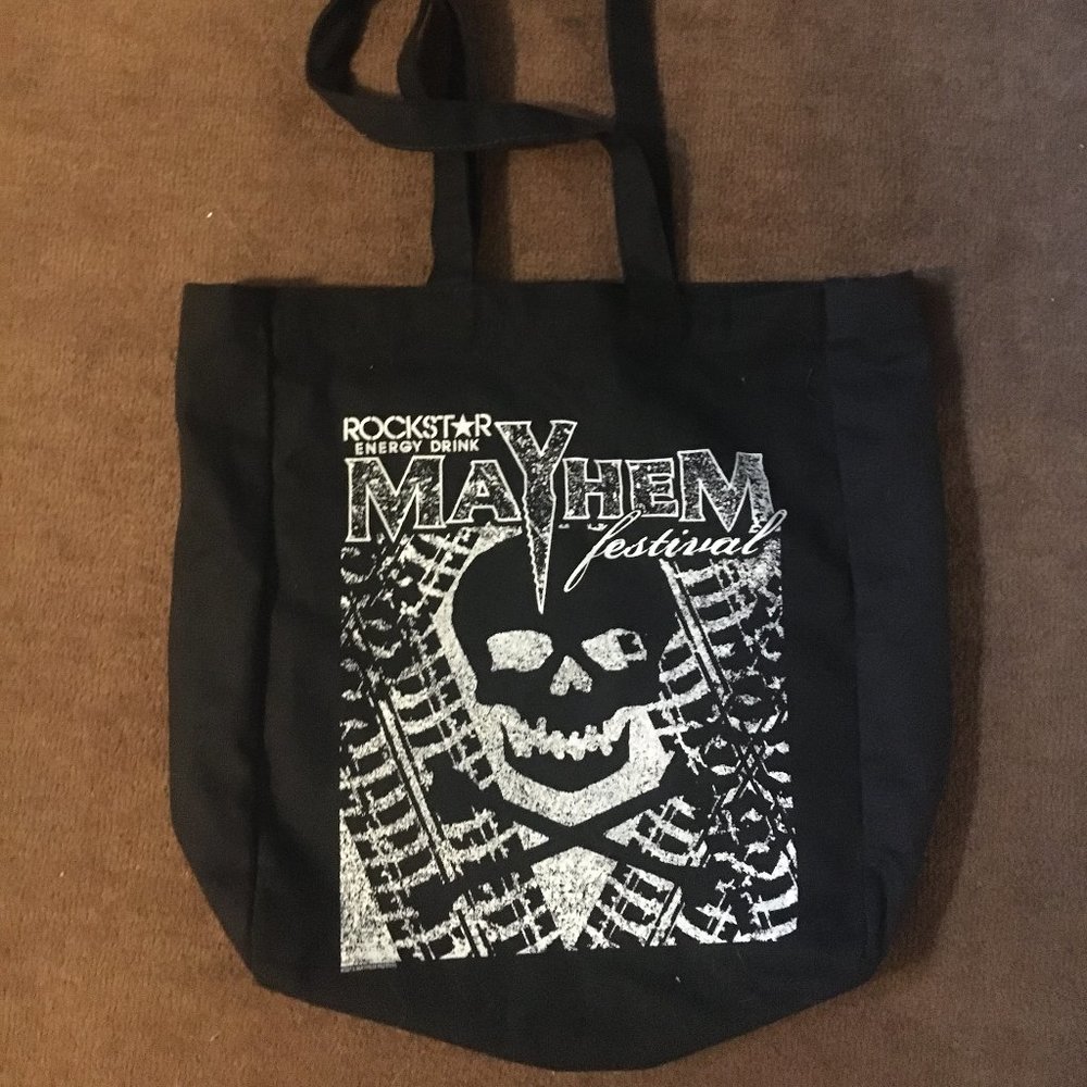 Mayhem festival tote bag